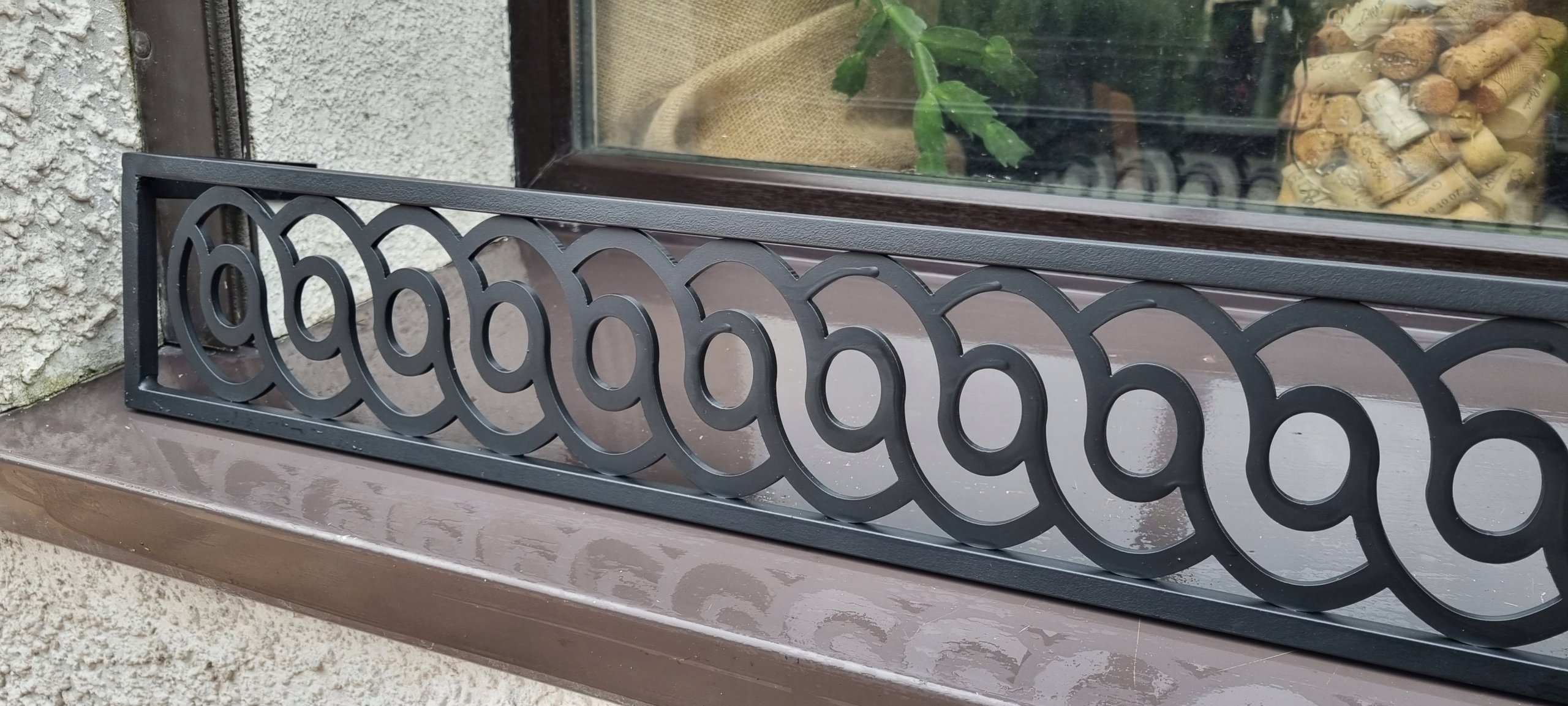 Kwietnik Barierka Wspornik na parapet Płotek wzór 0031 Ozdobna Spirala