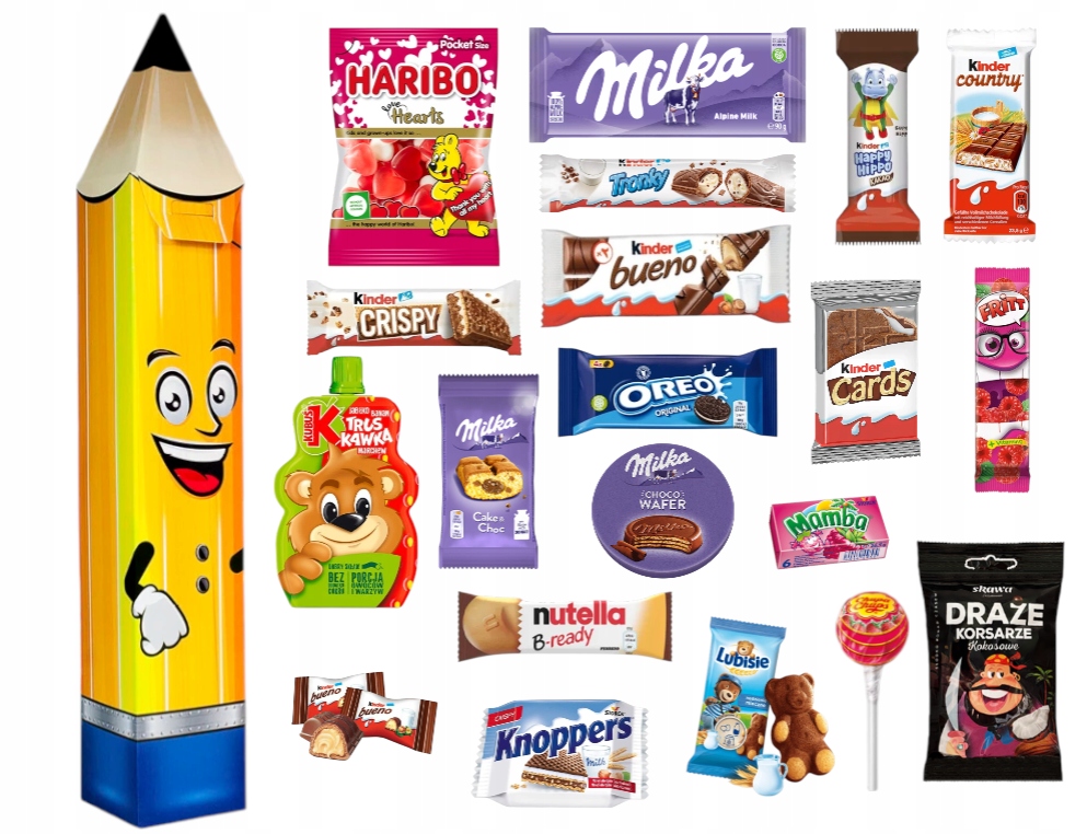 Tyta Róg Ołówek przedszkolaka ucznia pasowanie Pierwszoklasisty