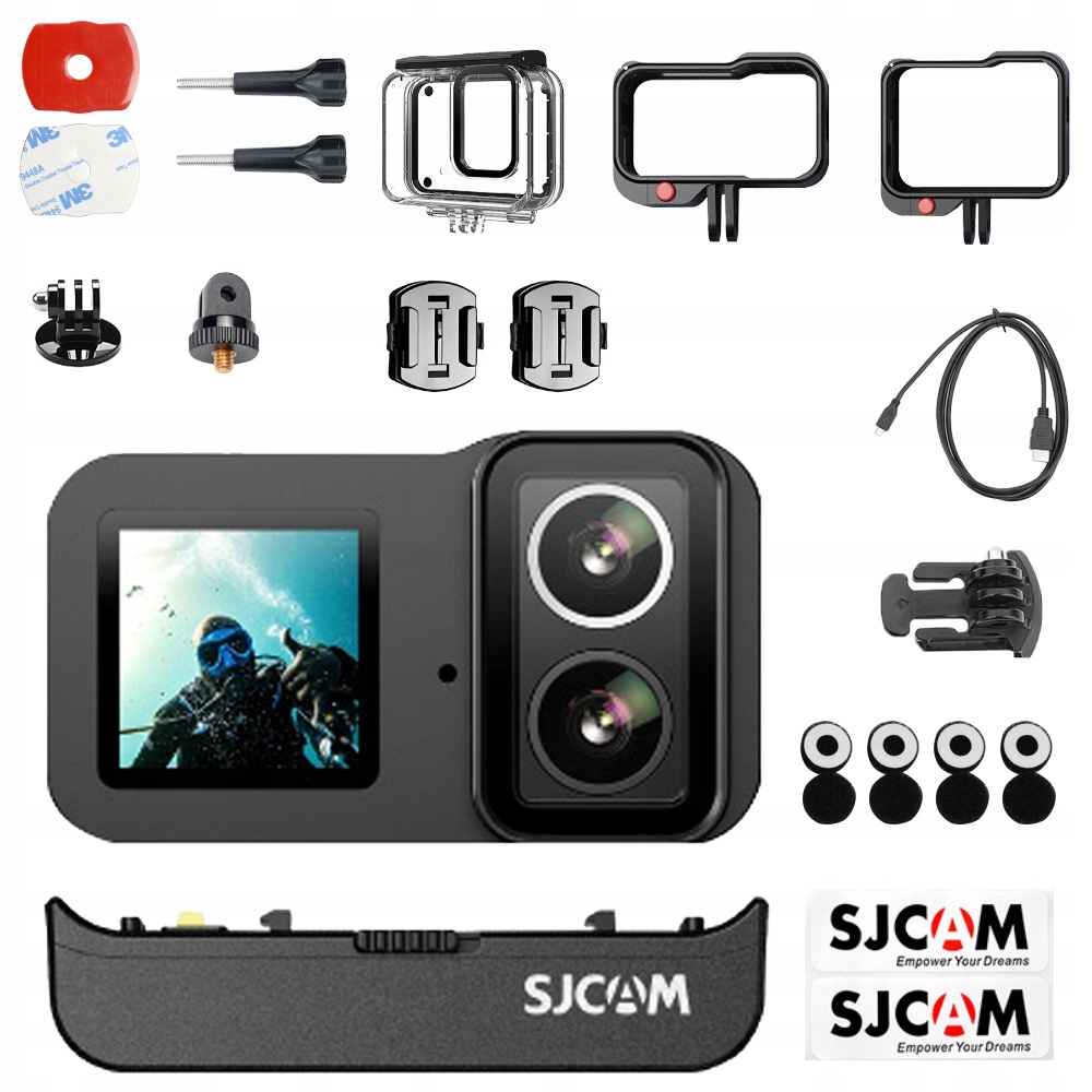Športová kamera Sjcam SJ20 Bt 4K IPX68 Night Vision Ds 2 Lens Wifi 1850 mAh