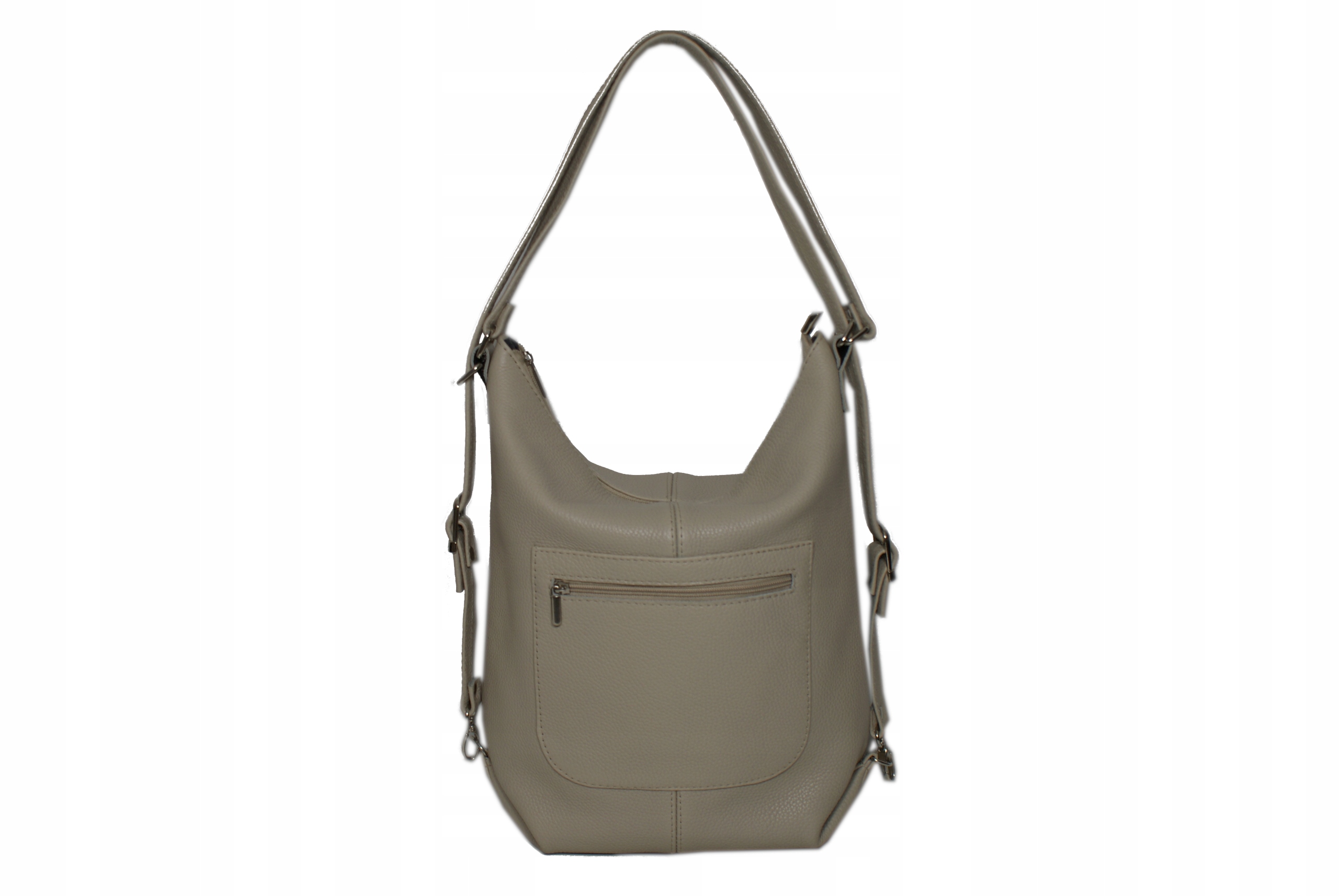 SKÓRZANA TOREBKA-PLECAK DAMSKA WŁOSKA SKÓRA KOLORY Kolor okuć srebrny