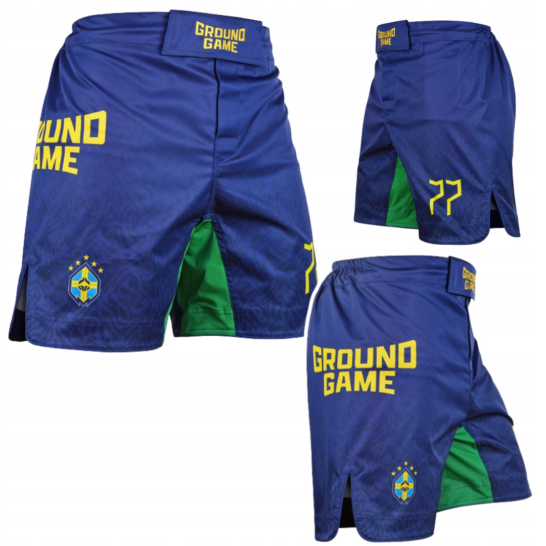 Spodenki Treningowe Ground Game Brazil Football Niebieskie r. XXL