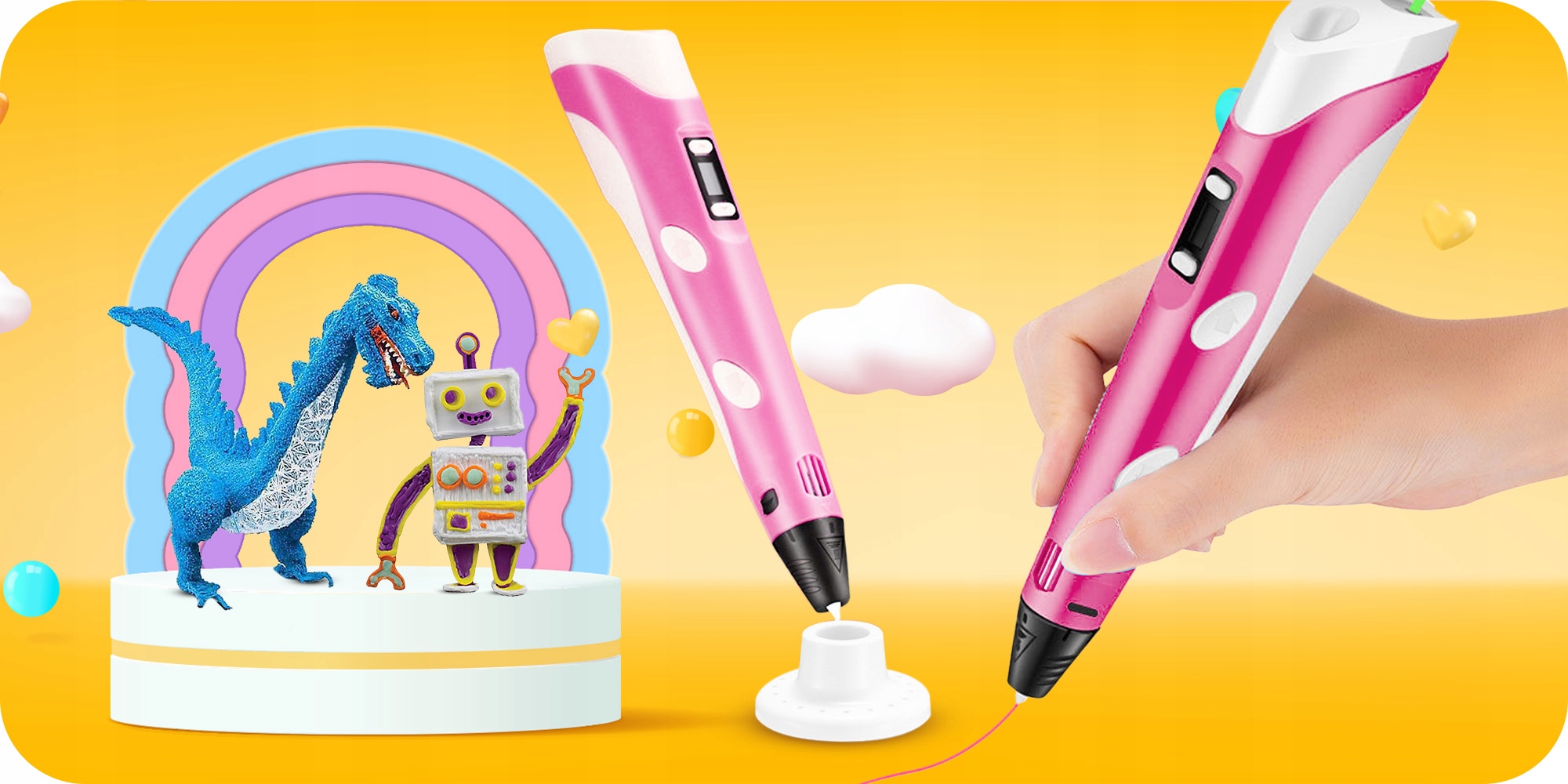 DŁUGOPIS 3D 220M FILAMENT SZABLONY WKŁADY AKCESORIA DRUKARKA PEN DLA DZIECI EAN (GTIN) 5904541500980