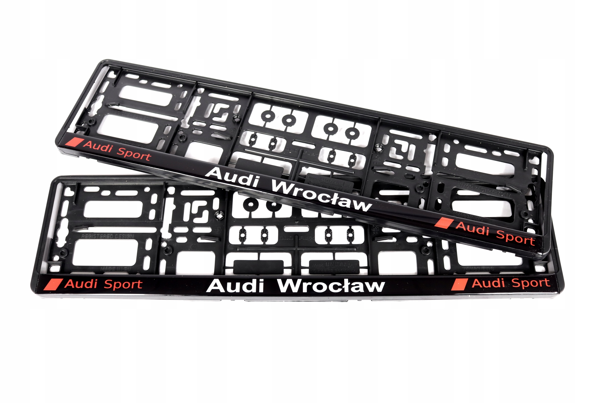 RAMKA AUDI SPORT LOGO CZERWONE TABLIC REJESTRACJI Producent Audi oe