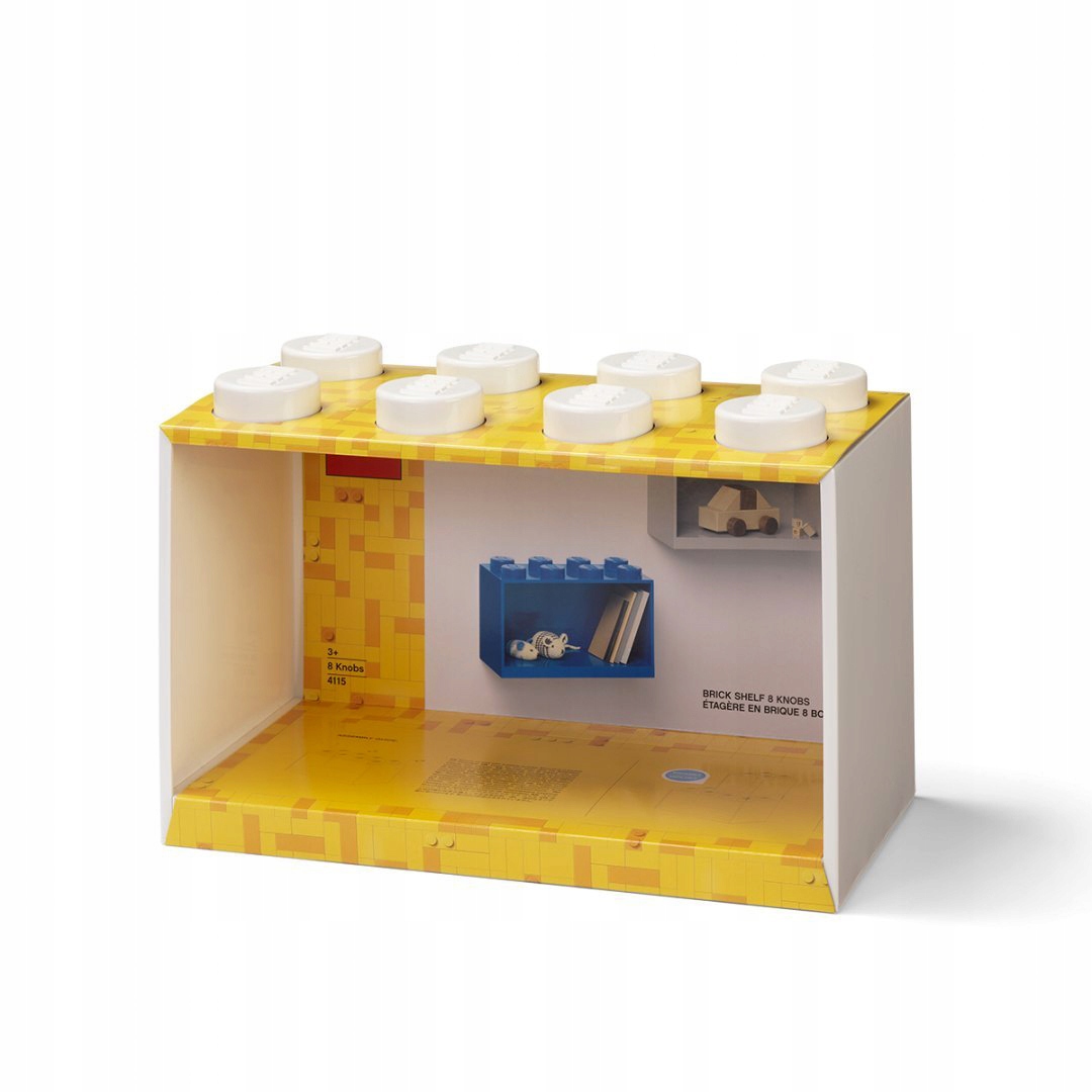 LEGO PÓŁKA NAŚCIENNA BRICK 8 41151735 - BIAŁA