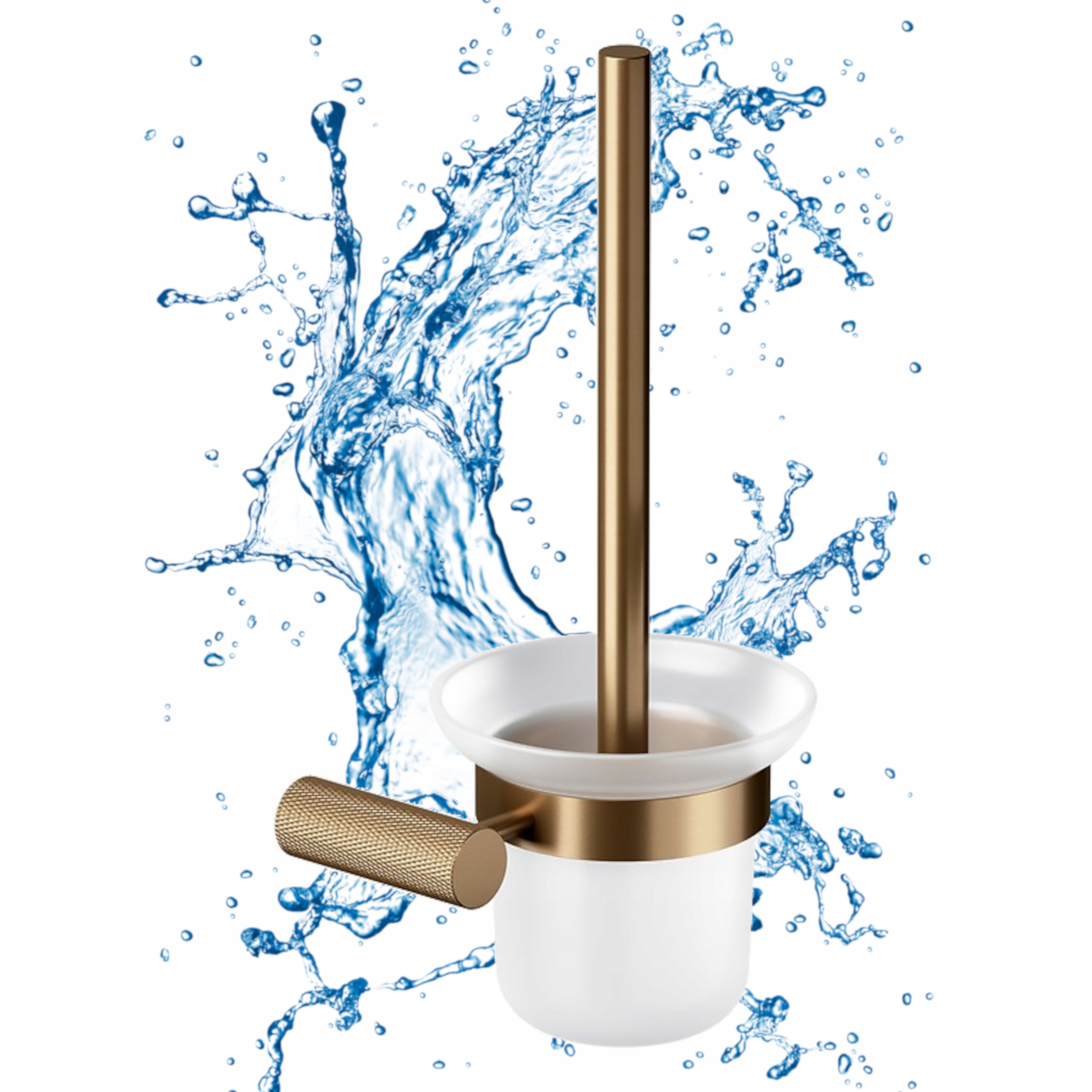 Cersanit Wc kartáč na zeď, kartáčovaná měď – moderní elegance