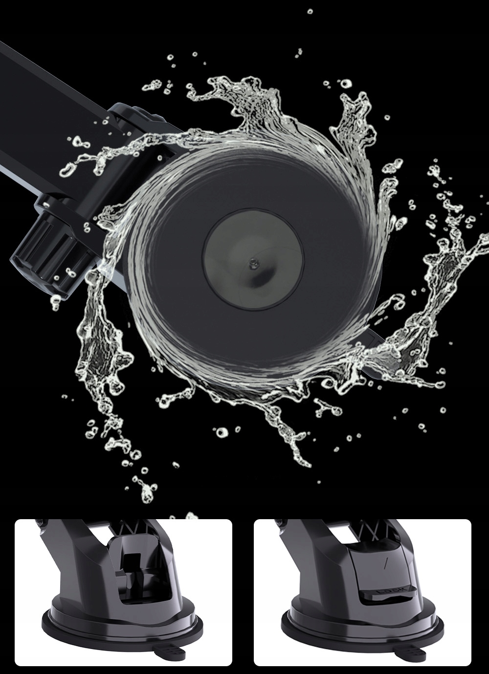 UCHWYT SAMOCHODOWY MAGNETYCZNY NA DESKĘ SZYBĘ DO SAMOCHODU NA TELEFON Marka Exoguard