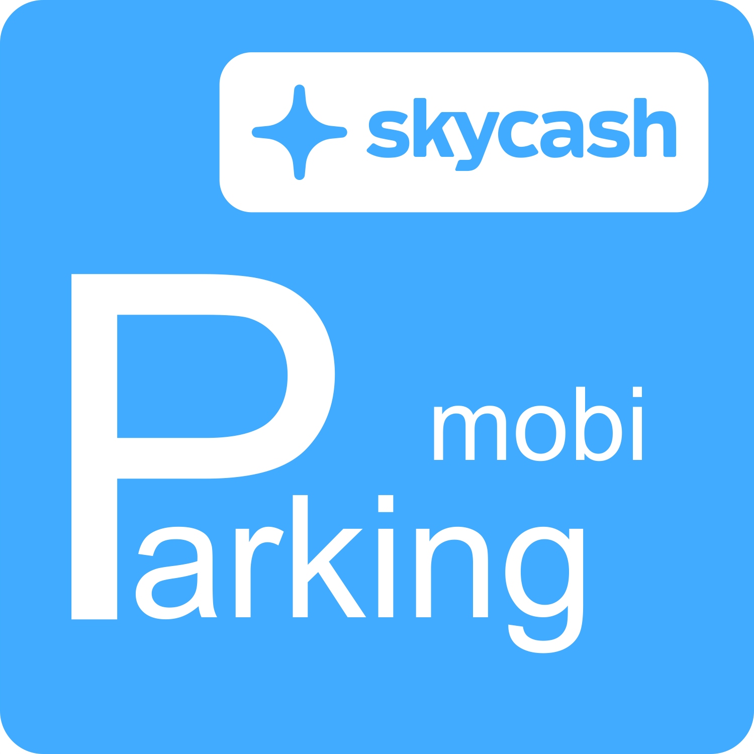 

Naklejka parkingowa Mobi Parking skycash szybę 5cm