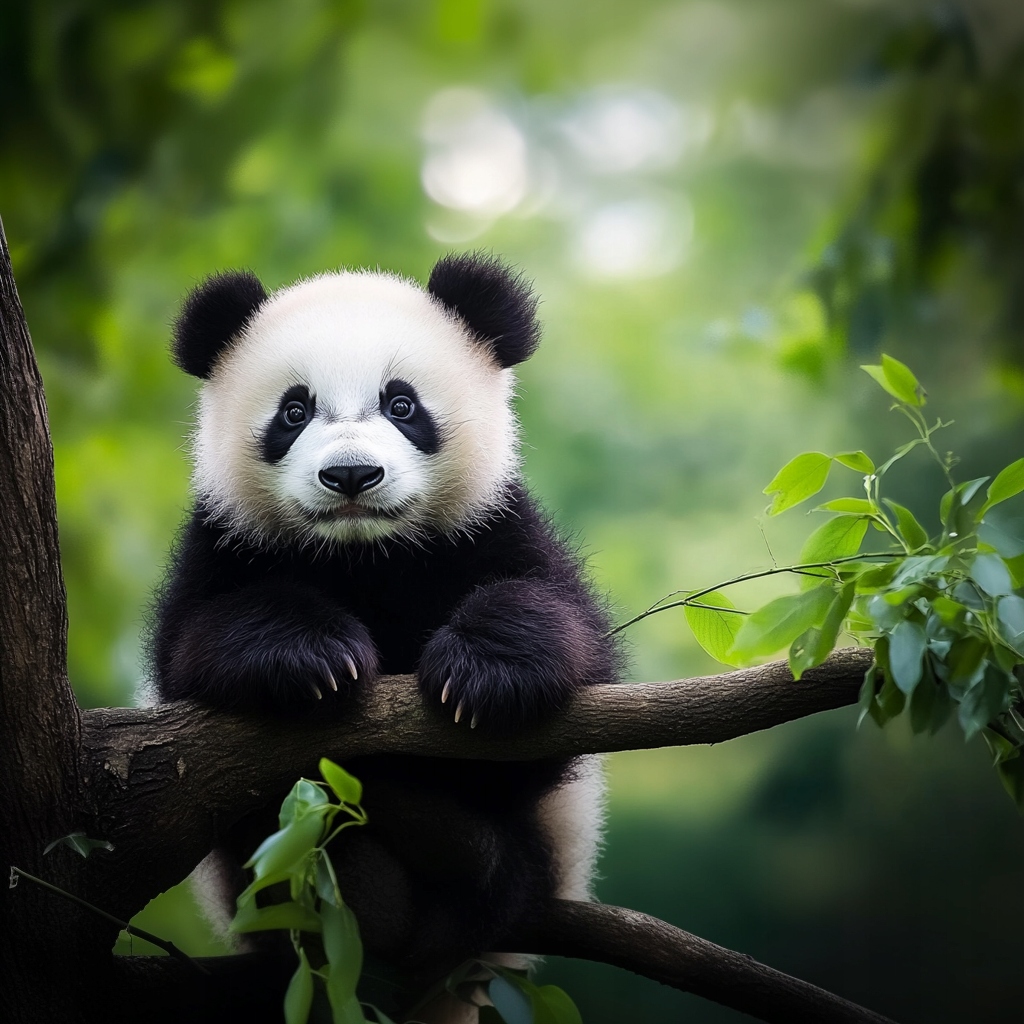 Obraz Na Plátně Canvas Příroda Zvířata Medvídek Panda Medvídek 80x80