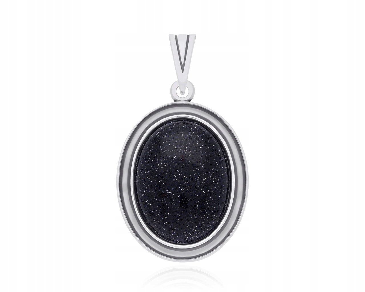 Stříbrný Dámský Přívěsek Noc Káhiry Velký Oválný 925 Přívěsek Na Řetízek