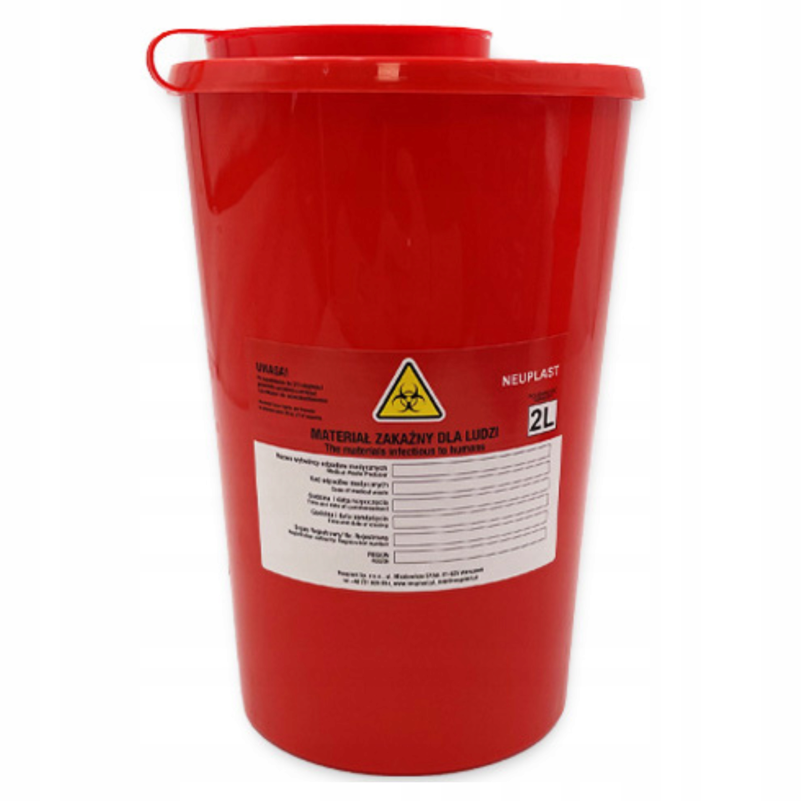 

Pojemnik Na Odpady Medyczne Igły Neuplast 2L