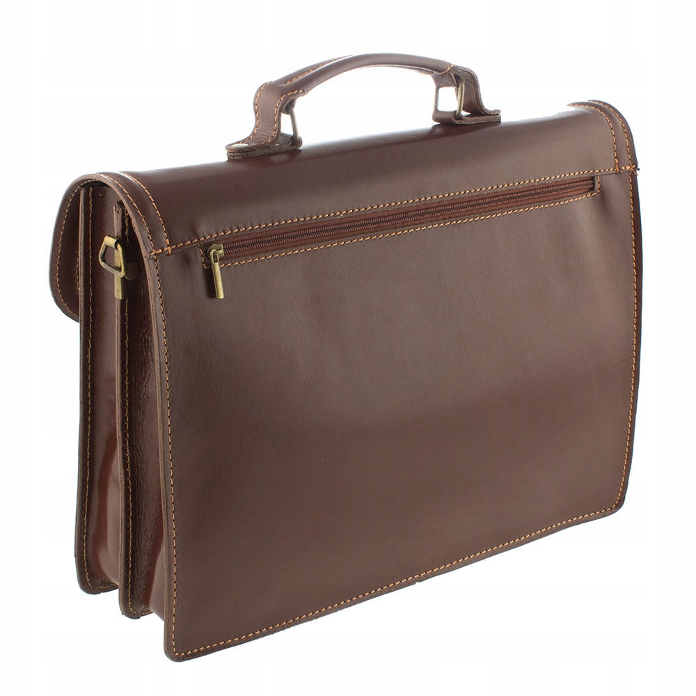 WŁOSKA TECZKA AKTÓWKA MĘSKA SKÓRA BRĄZOWA NESESER Kod producenta 1K