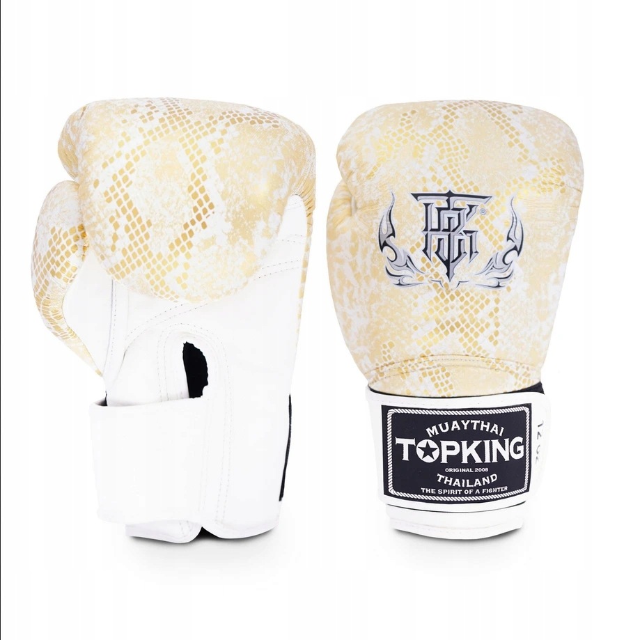 Boxerské rukavice Top King Air Snake White Gold TKBGSS-02-WHGD 2000
