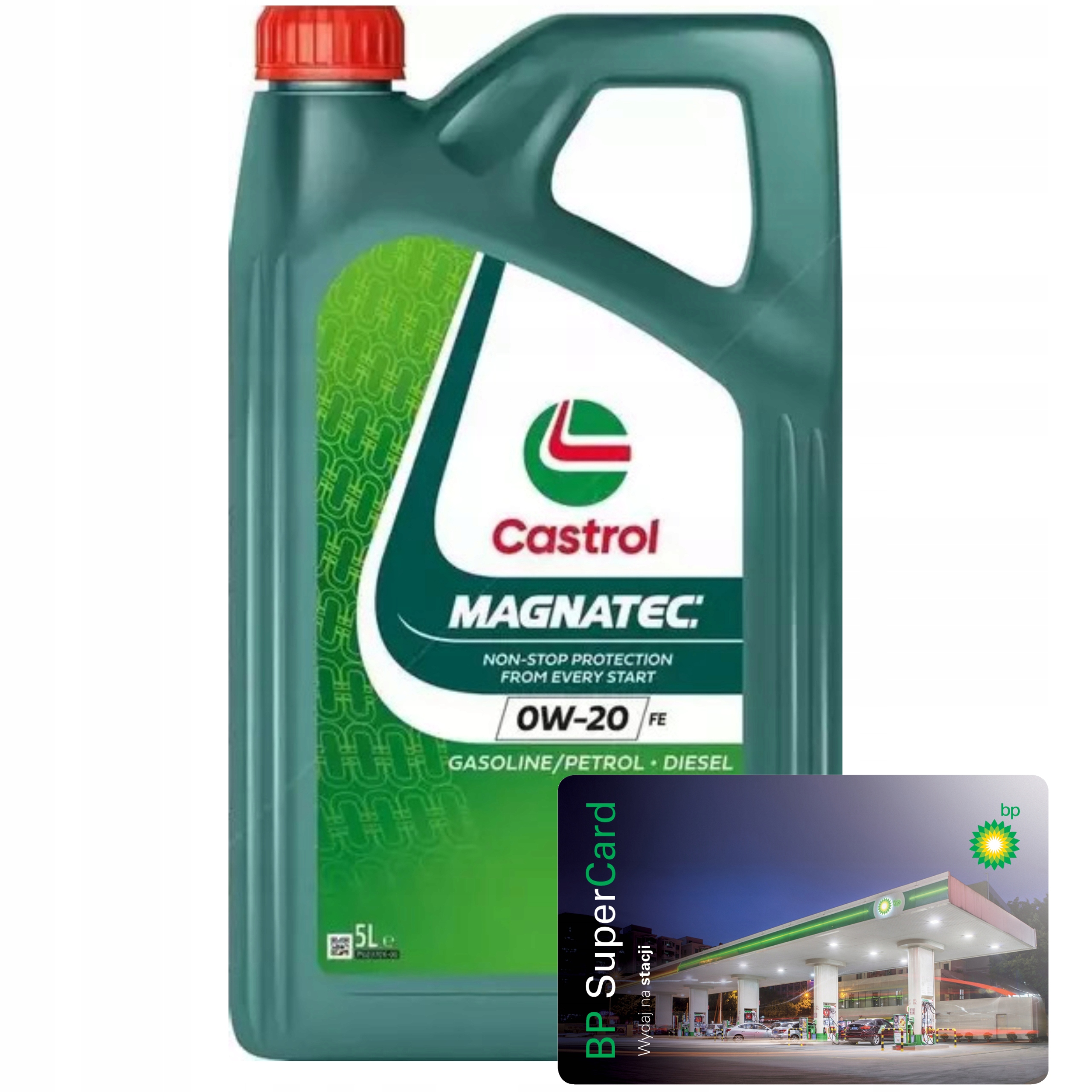 Castrol Olej silnikowy Magnatec 0W-20 Fe 5L Karta Paliwowa Bp