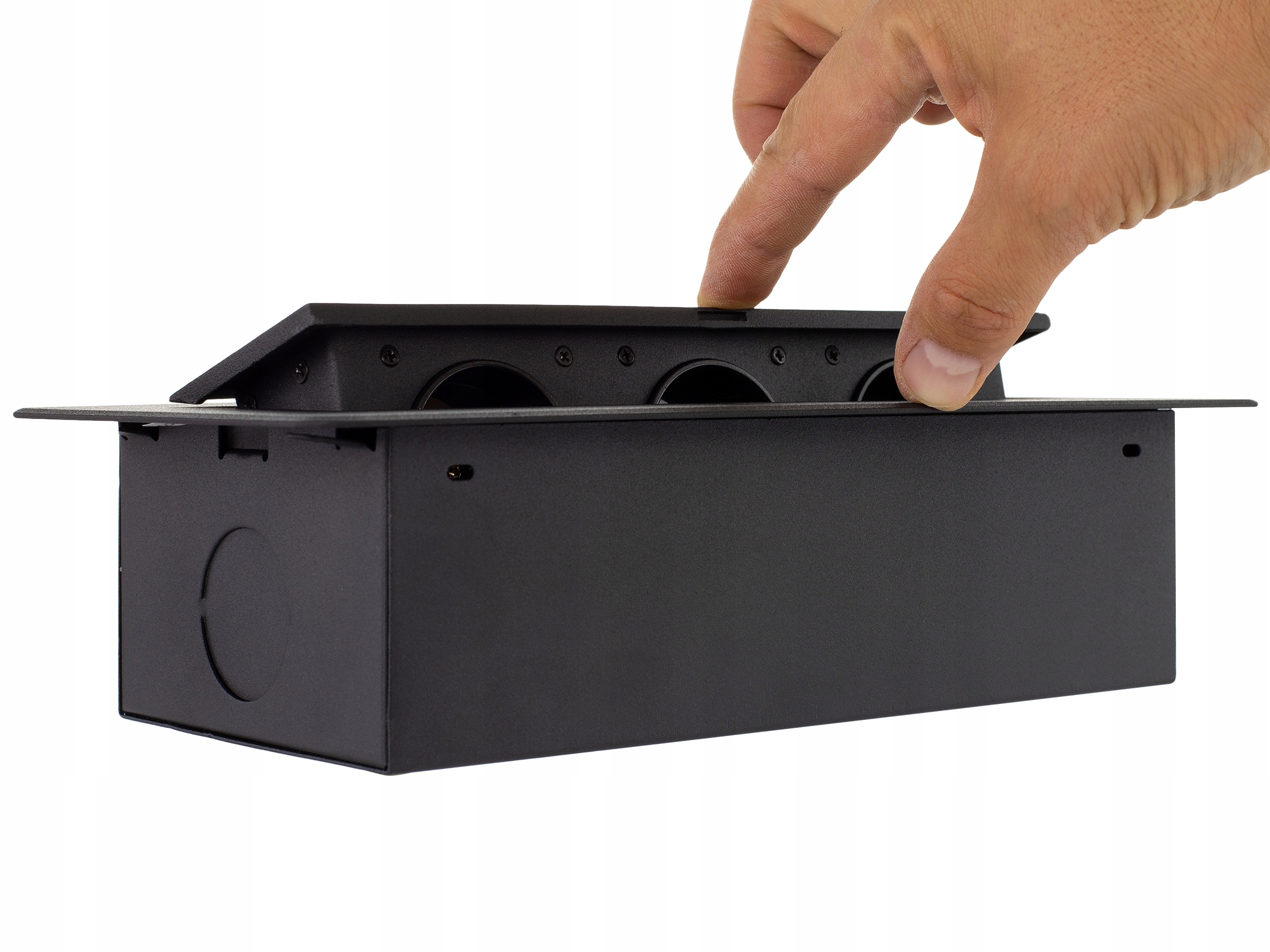 Gniazdo meblowe wpuszczane blat biurkowe 3x 230V Liczba przewodów 1