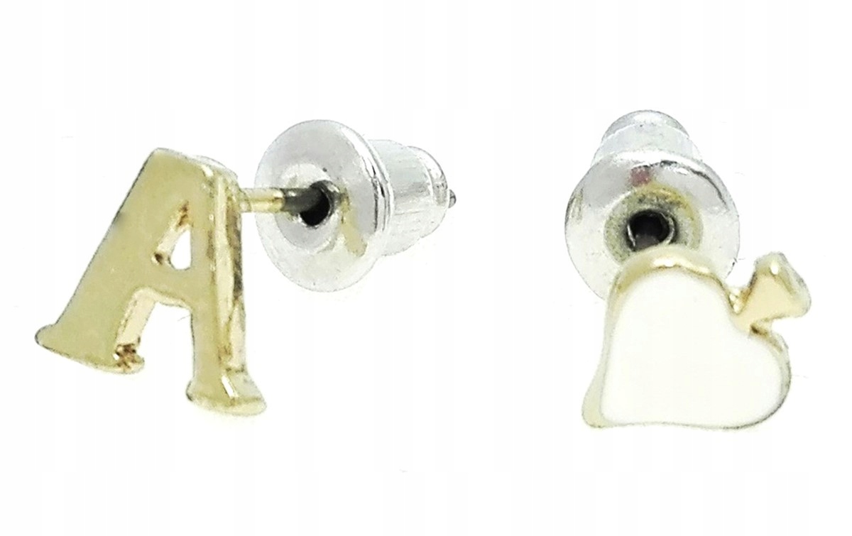 

Kolczyki karta do gry As biały