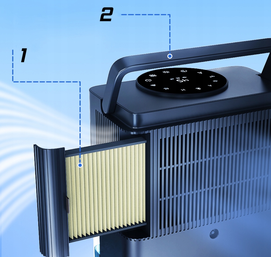 OSUSZACZ POWIETRZA POCHŁANIACZ WILGOCI OCZYSZCZACZ WIFI SMART FILTR HEPA Kod producenta D914