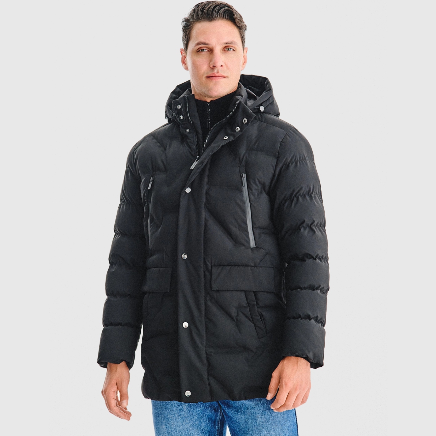 Pánská prošívaná bunda v černé barvě na zimu Pako Lorente vel 60