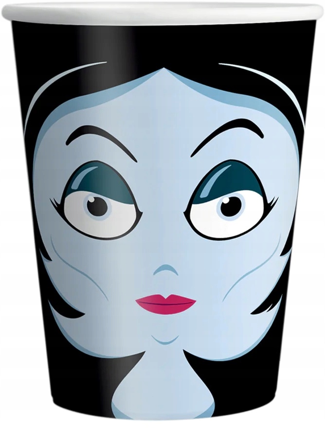 TALERZYKI KUBKI HALLOWEEN WAMPIR KOŚCIOTRUP DLA DZIECI URODZINY 12szt Motyw Zestaw