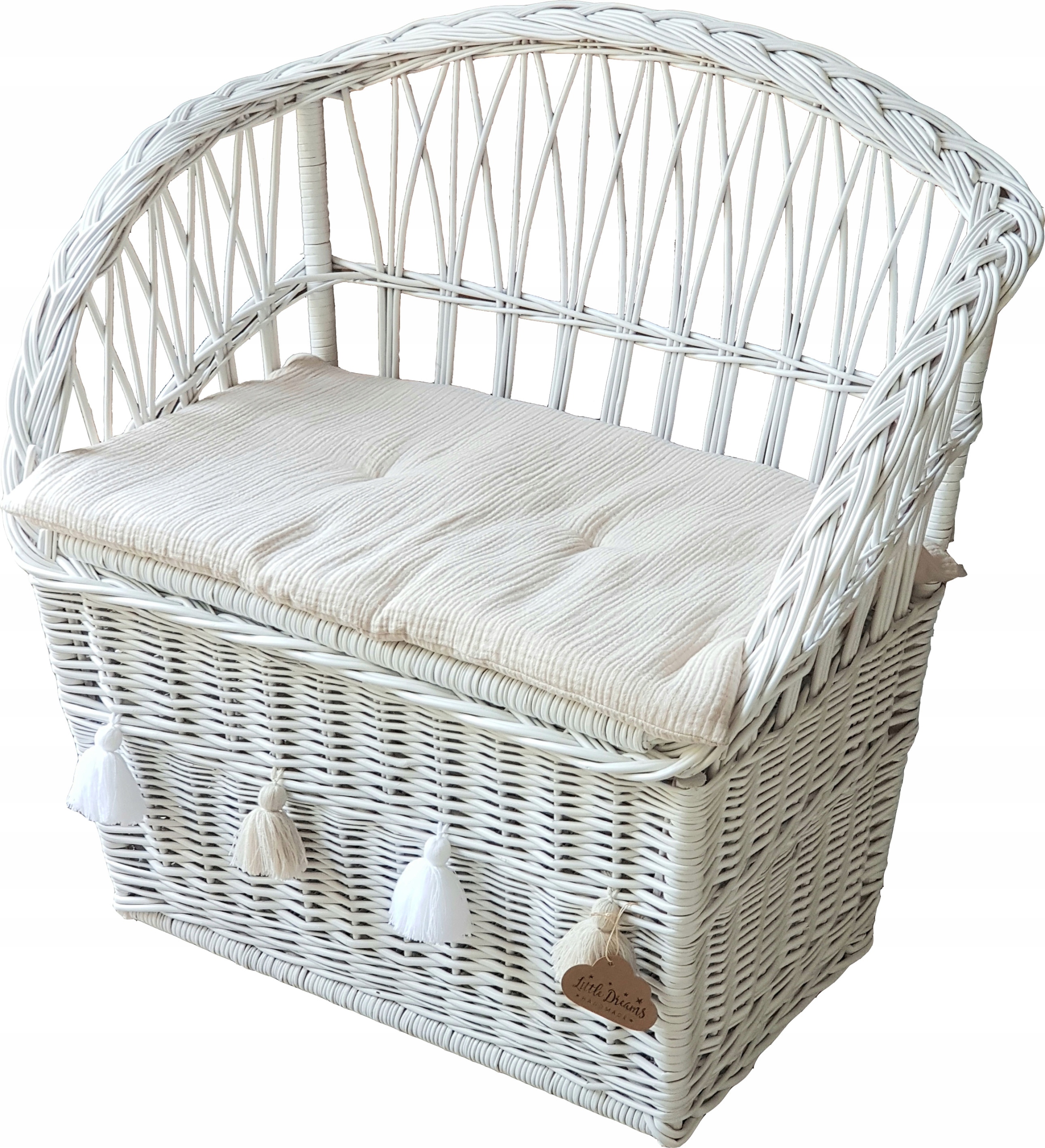

Ławka Wiklinowa Kufer Sofa Skrzynia Biała