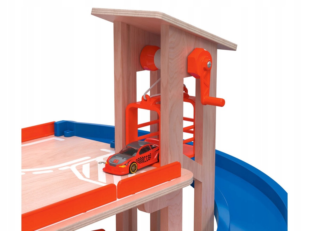 DREWNIANY PARKING PLAYTIVE ZESTAW DO ZABAWY 2 samochody w zestawie Model 262668