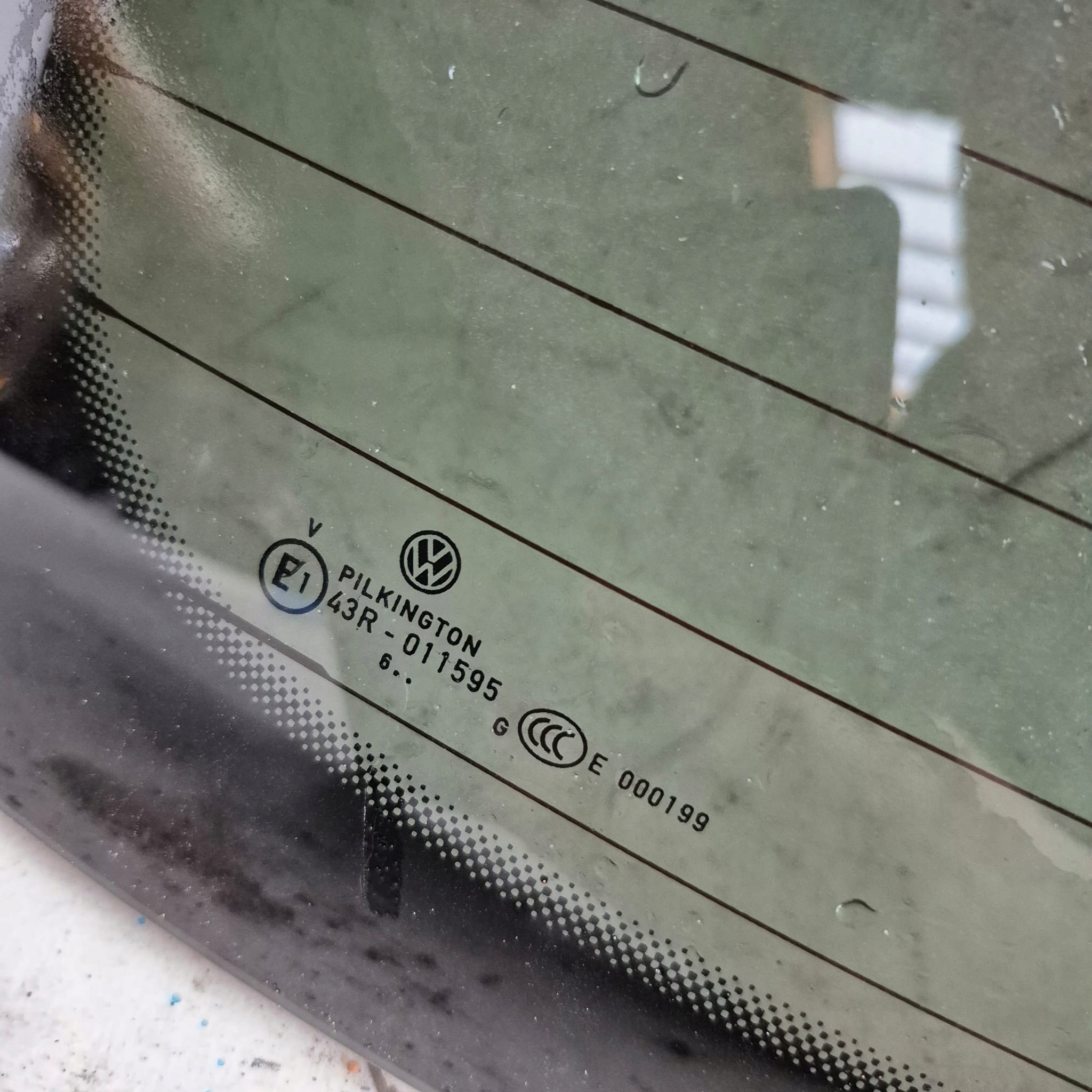 VW TOURAN II 2 15-> ABLAK far hátso