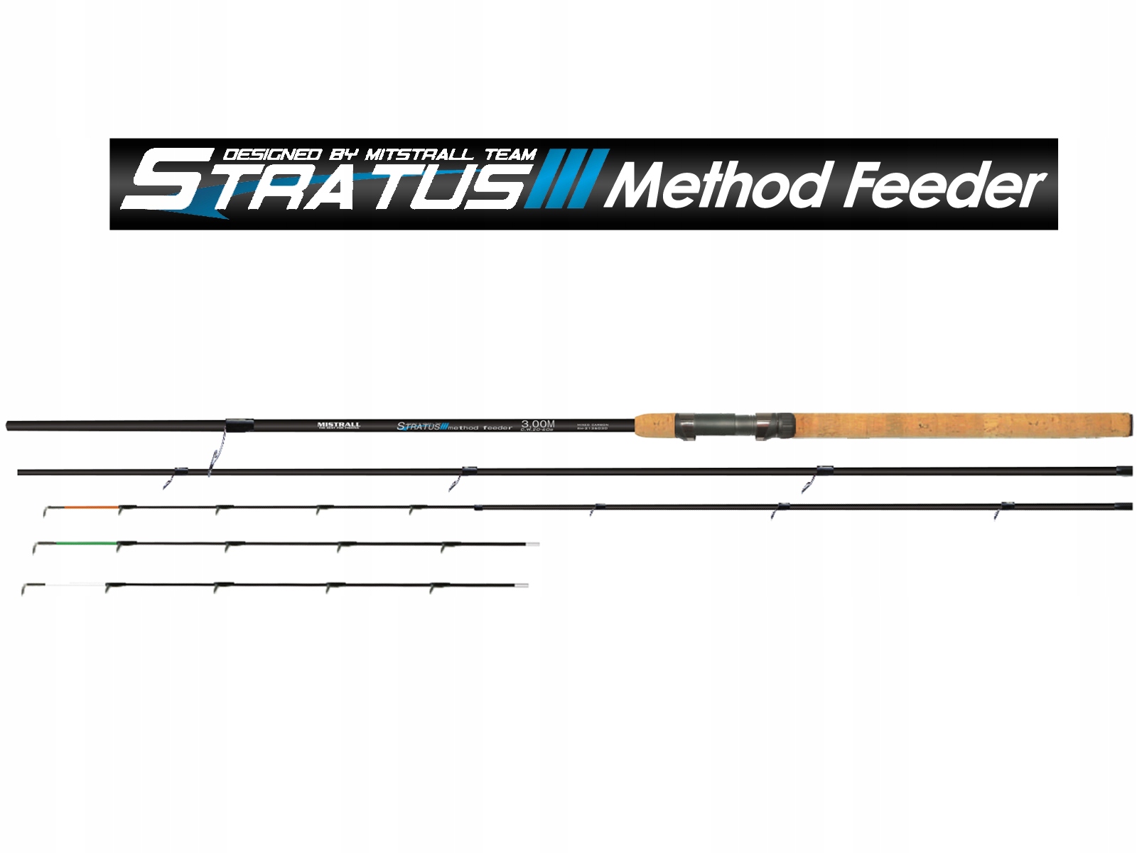 WĘDKA MISTRALL STRATUS METHOD FEEDER 3,30m /20-60g Konstrukcja wędki segmentowe