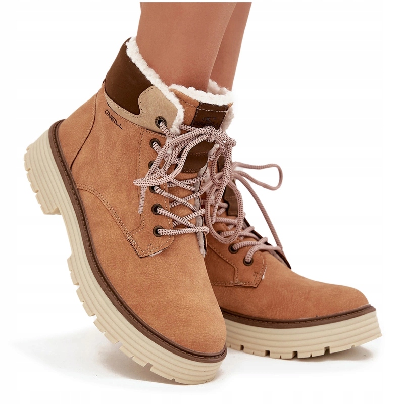 Dámské Zateplené Šněrovací Trapery O'neill Benicia Women High Camel 39