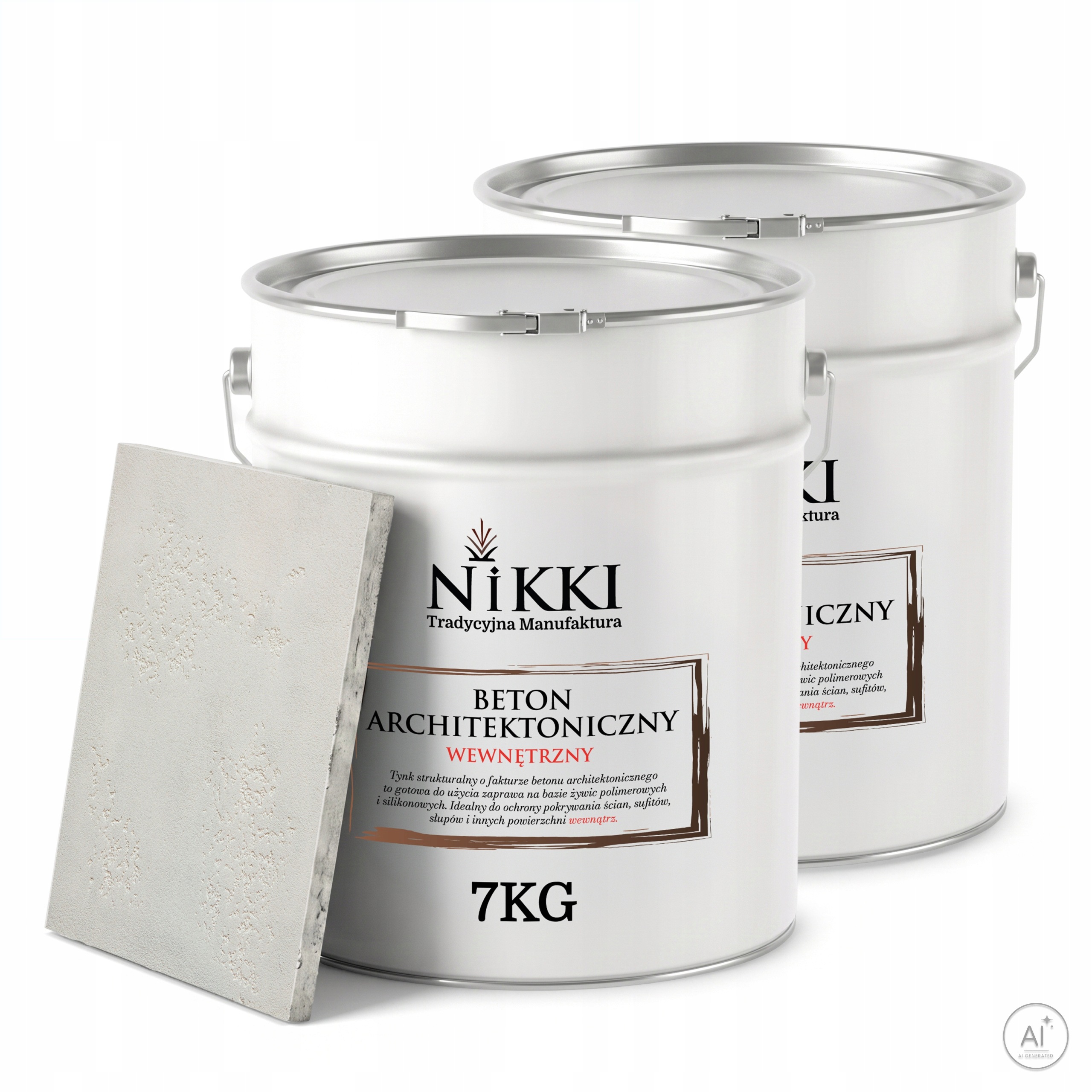 Dekorativní omítka s Betonu strukturou, vnitřní, 2 x 7 kg, bílá, F101, výkonná