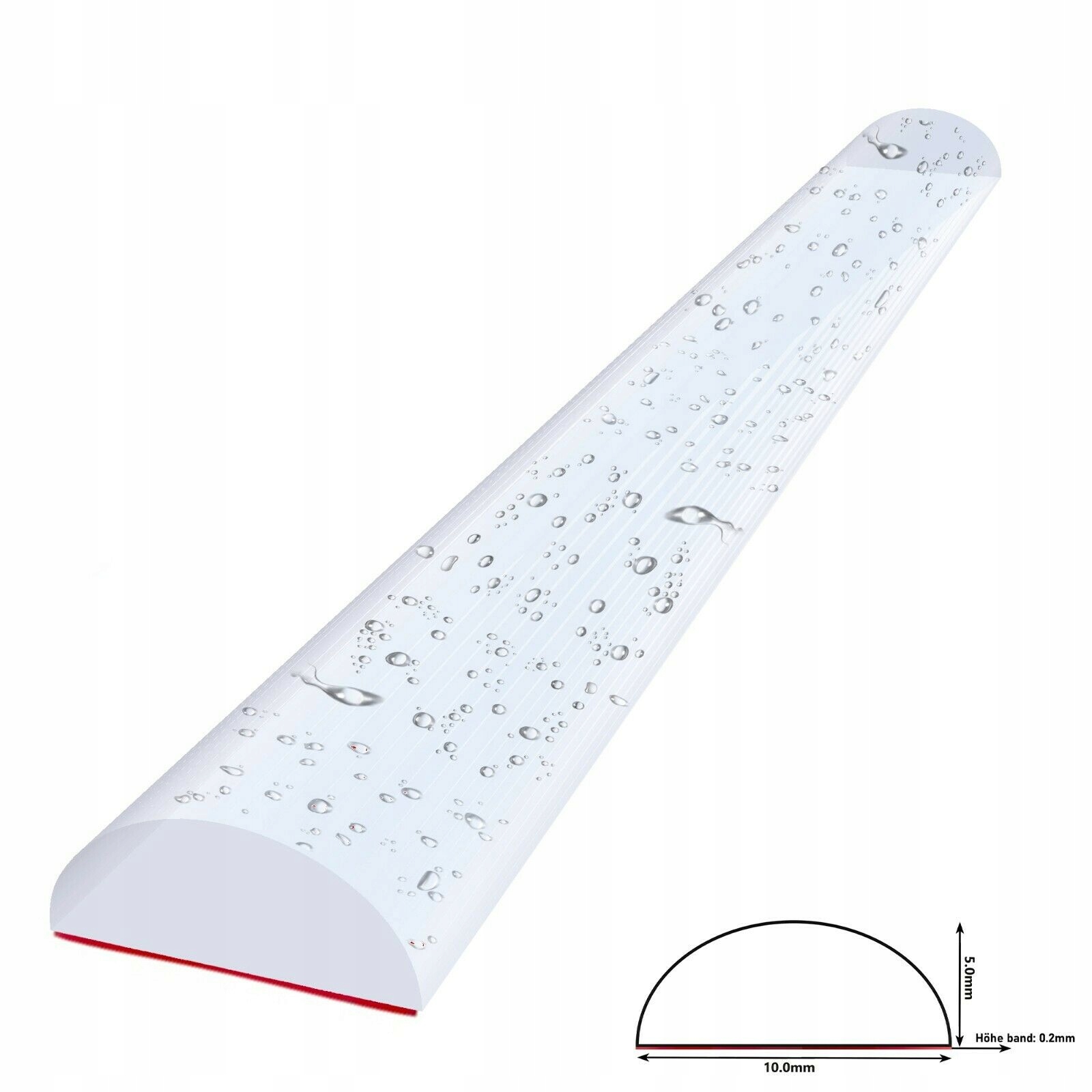 Próg Akrylowy samoprzylepny prysznicowy 10x5 130cm