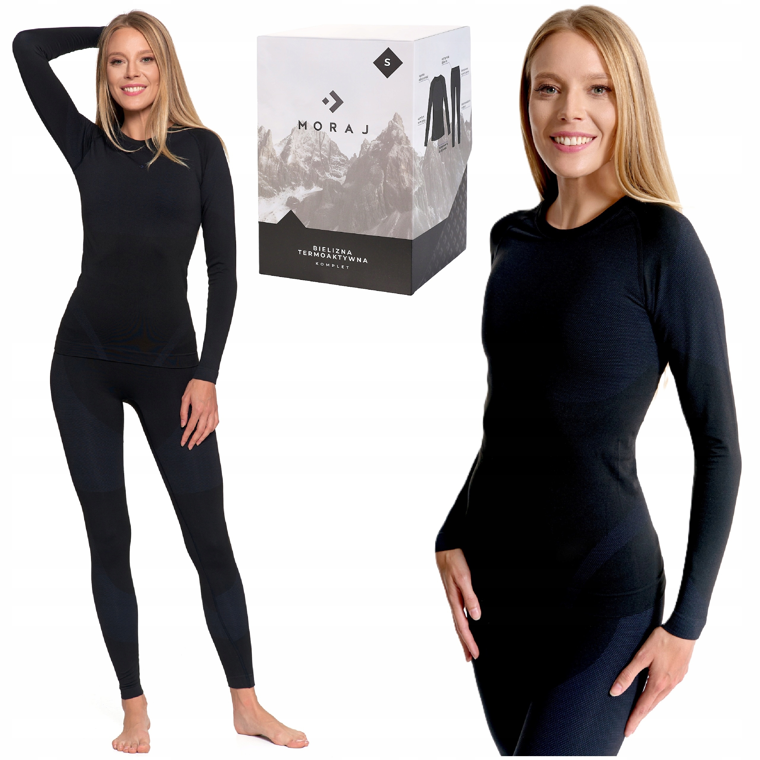 Bielizna termoaktywna damska Moraj komplet koszulka legginsy XL (KDT6000)