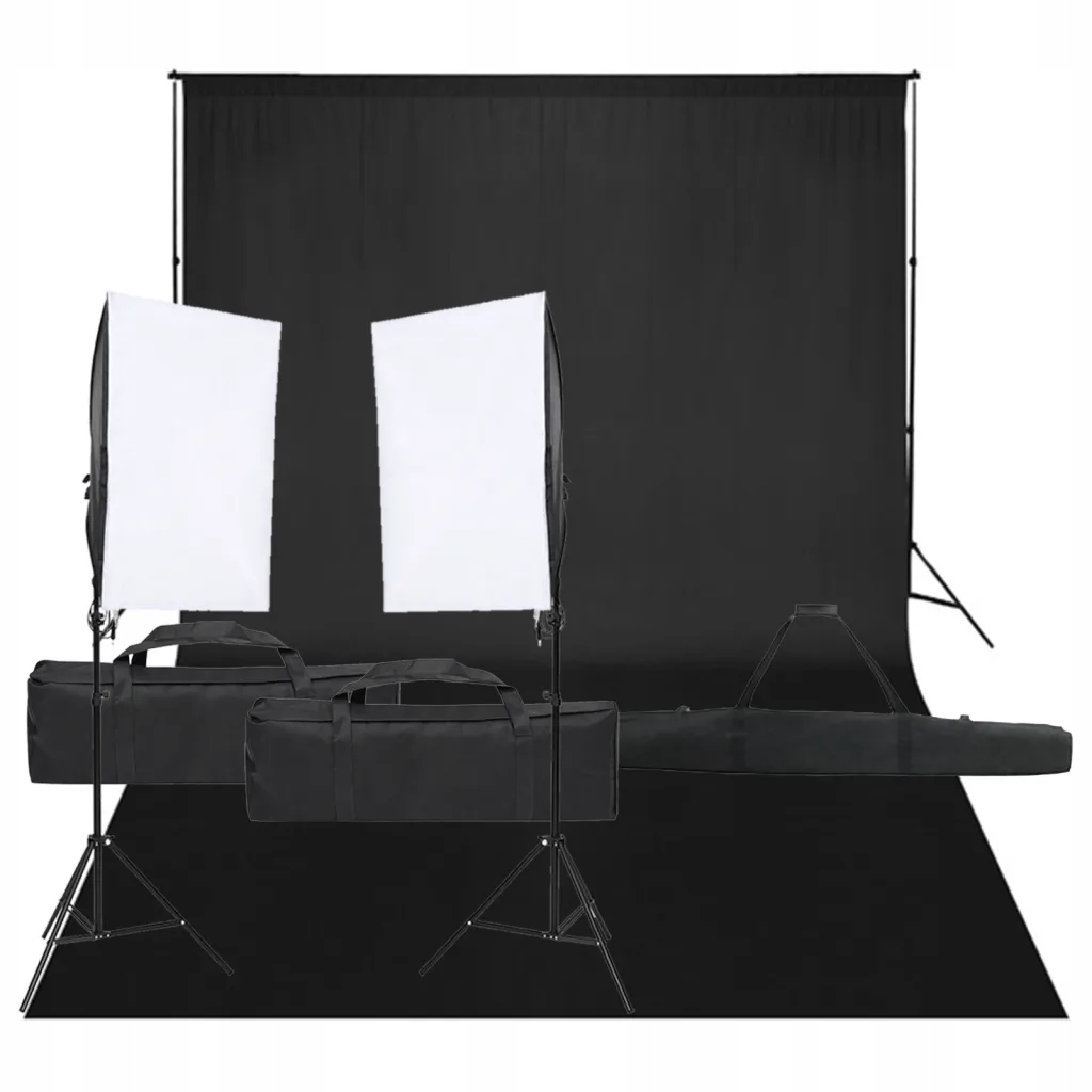 Zestaw Fotograficzny LED 40x60 cm, czarny