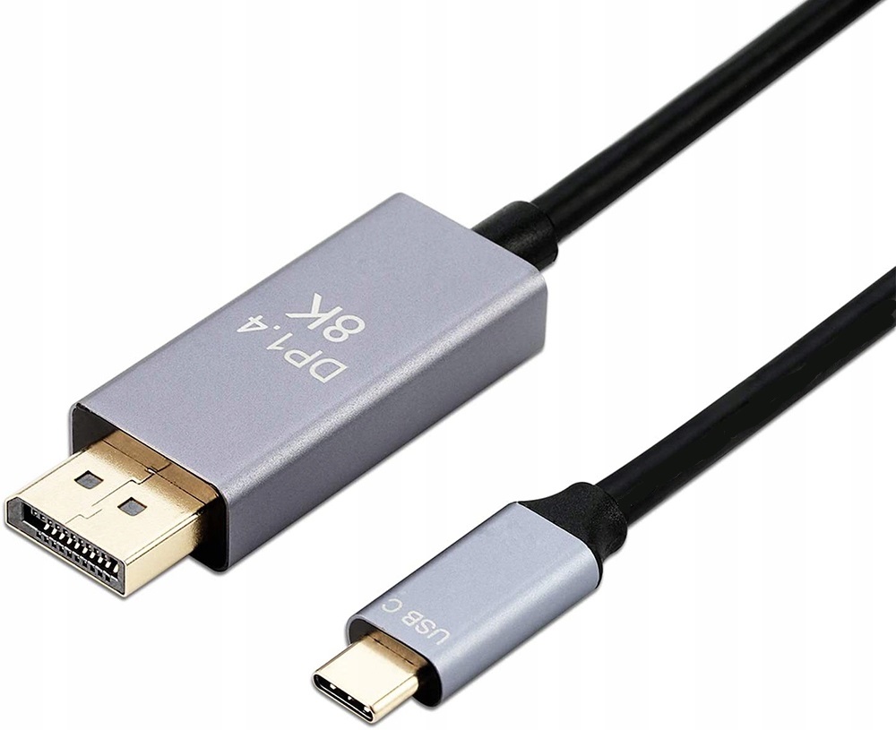 KABEL Mac MacBook Usb-c DisplayPort 8K 5K 4K 240Hz Długość kabla 1.8 m