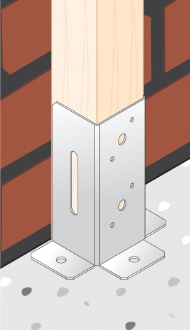 Podstawa słupa przykręcana do betonu - PSP DX 46 Producent Domax