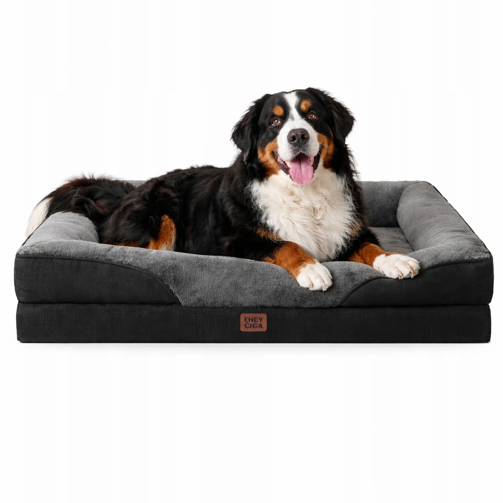 Eheyciga Legowisko Dla Psa XL Ortopedyczne Z Pianki Memory 106x76 CM