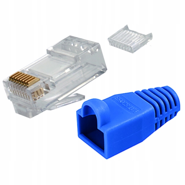 

Telegartner Wtyk RJ45 z osłoną niebieską kat6 Utp
