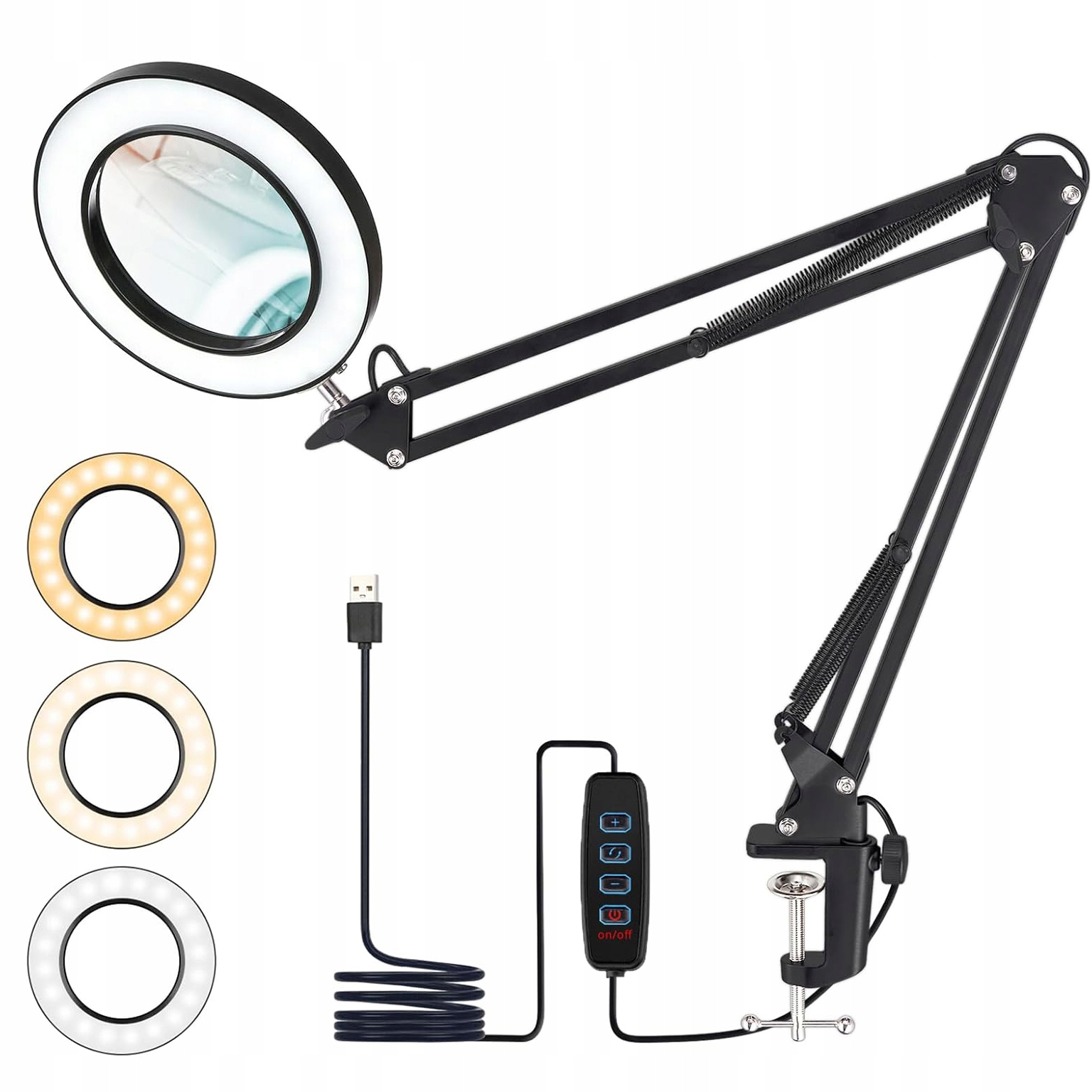 Led Kreslicí Lampa S Lupou Servisní Sklo Na Stůl
