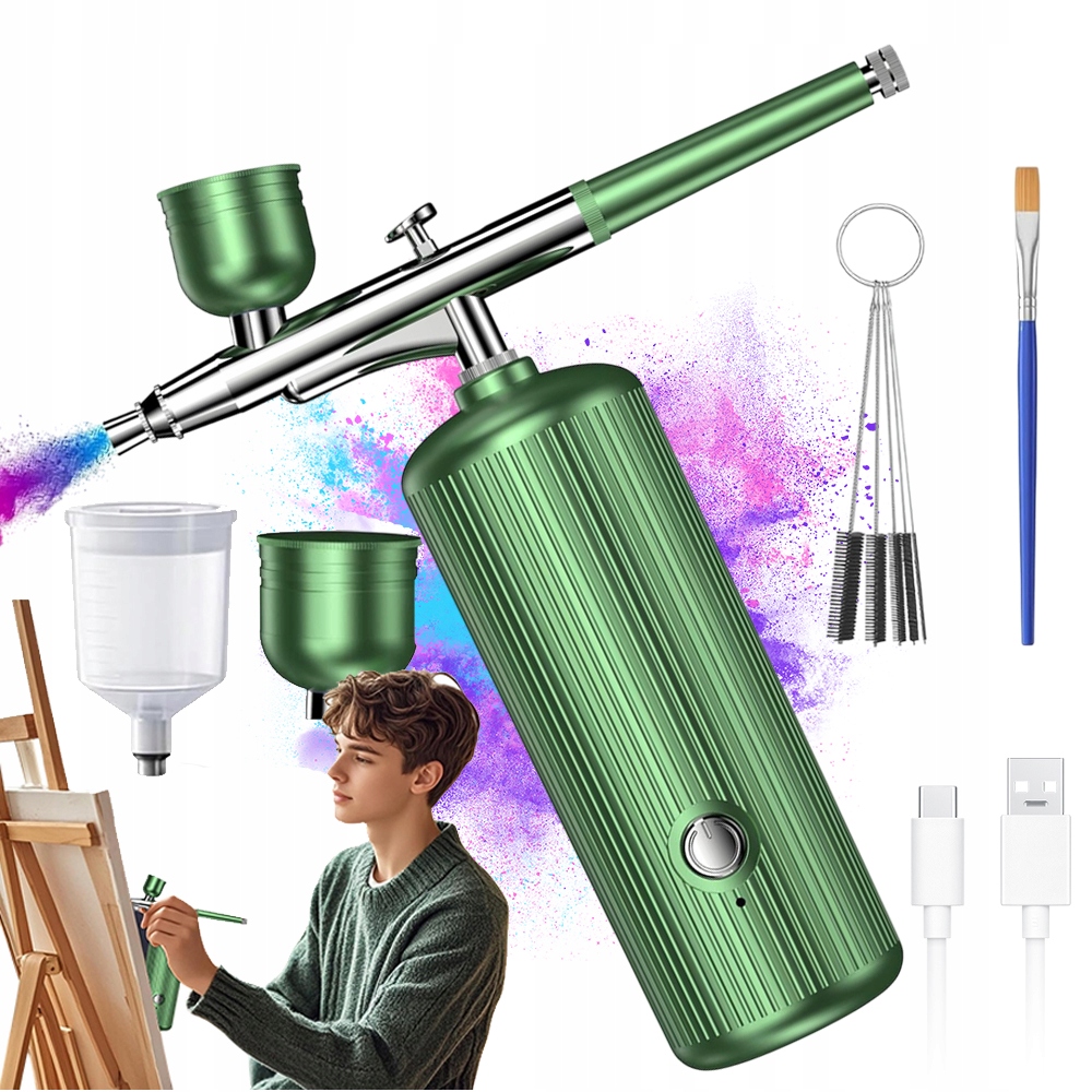 Elektrická Stříkací Pistole Bezdrátový Airbrush 0.3 MM Pro Tetování