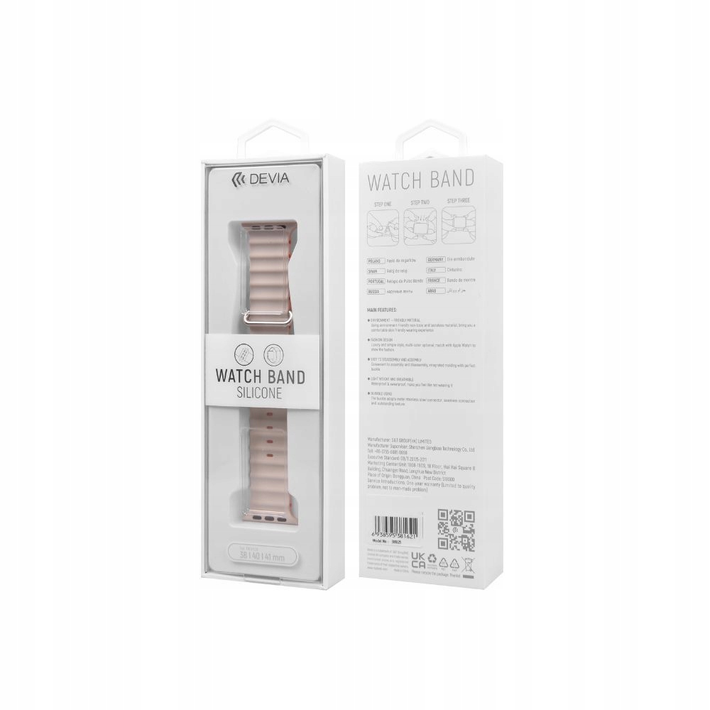 Devia pasek Deluxe Sport6 do Apple Watch 44mm/ 45mm/ 46mm/ 49mm czarny-
