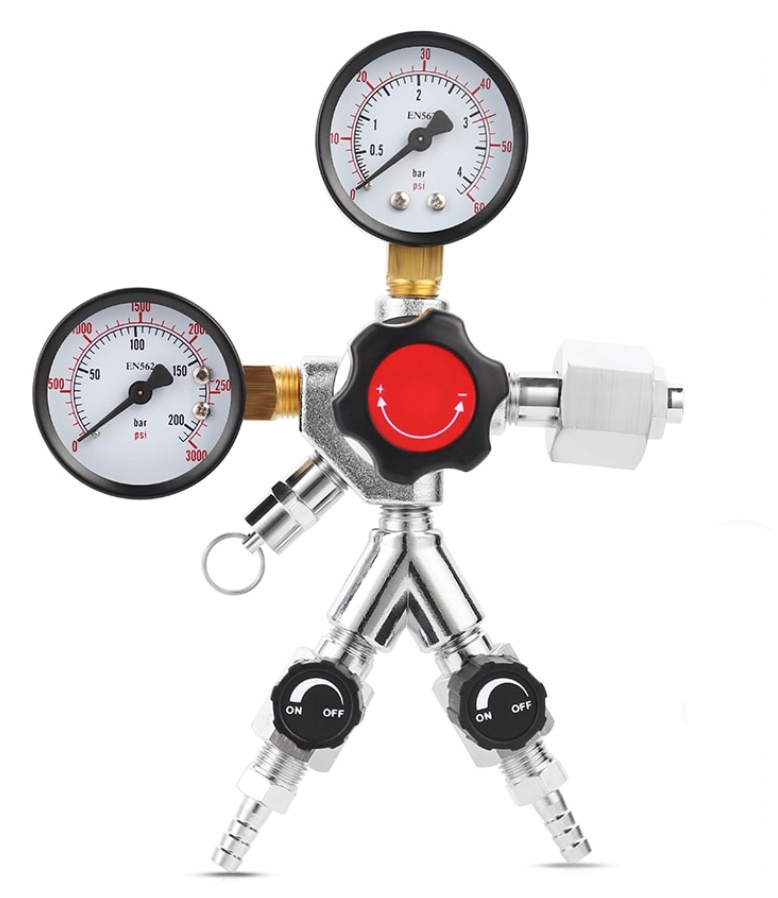 

Reduktor do Piwa Wody Co2 2x8mm z zaworkami