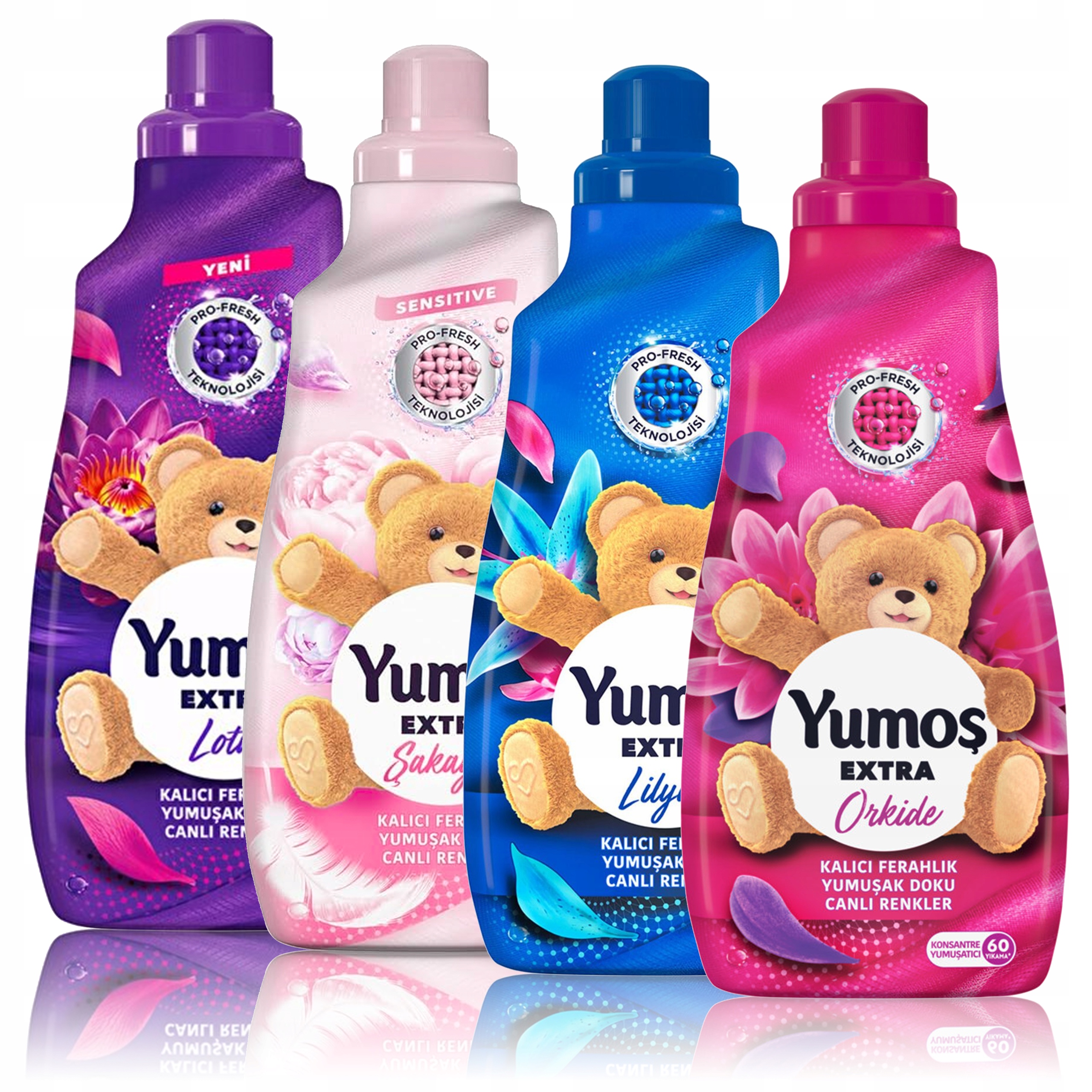 Levně tekutá aviváž Změkčující koncentrát Yumos Extra 4x1,44 L