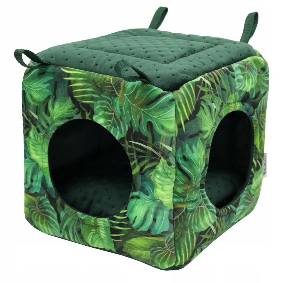 Levně Domeček Kostka Dva Vchody Pro Morče Krysa Rajská Zahrada Boho