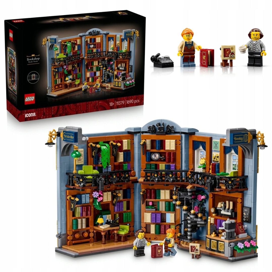 Lego Icons 11379 Book nook Knihkupectví 1690 dílků 18+