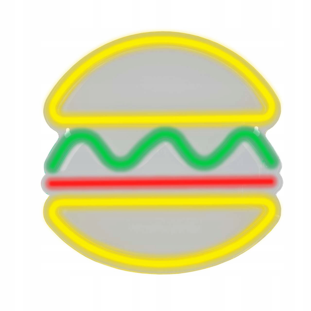 LAMPKA NEON LED NEONOWE ŚWIATŁO BURGER USB A NA BATERIE