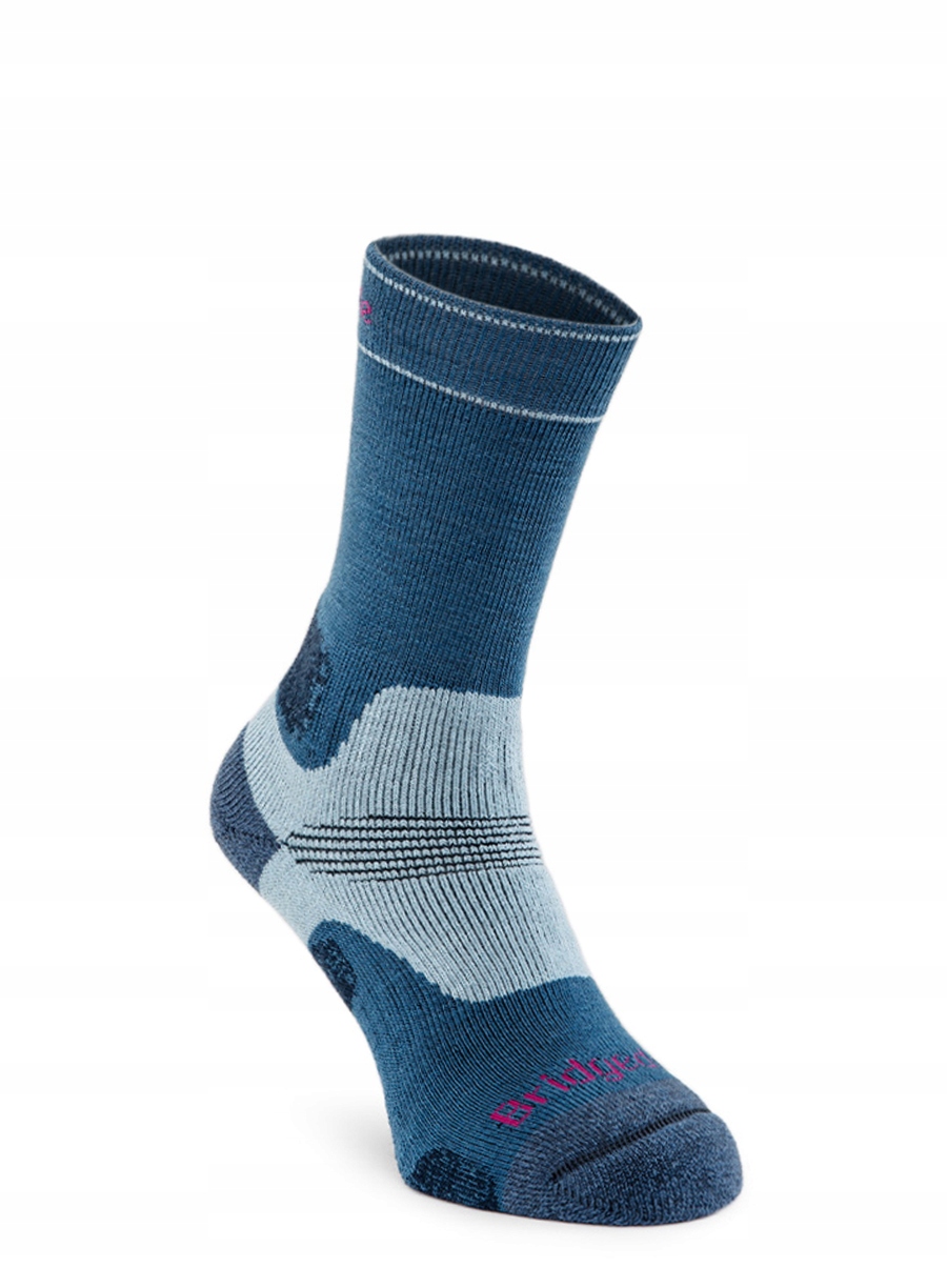 Turistické Ponožky Bridgedale Hike Mid Merino P Boot modrá obloha 38-40
