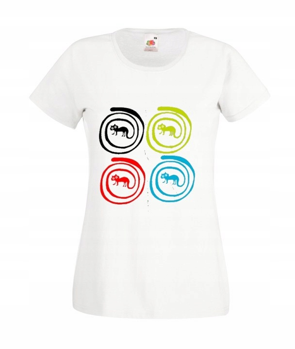 

Kolorowe Koszulki Koty Zakręcone Kocur Kociak