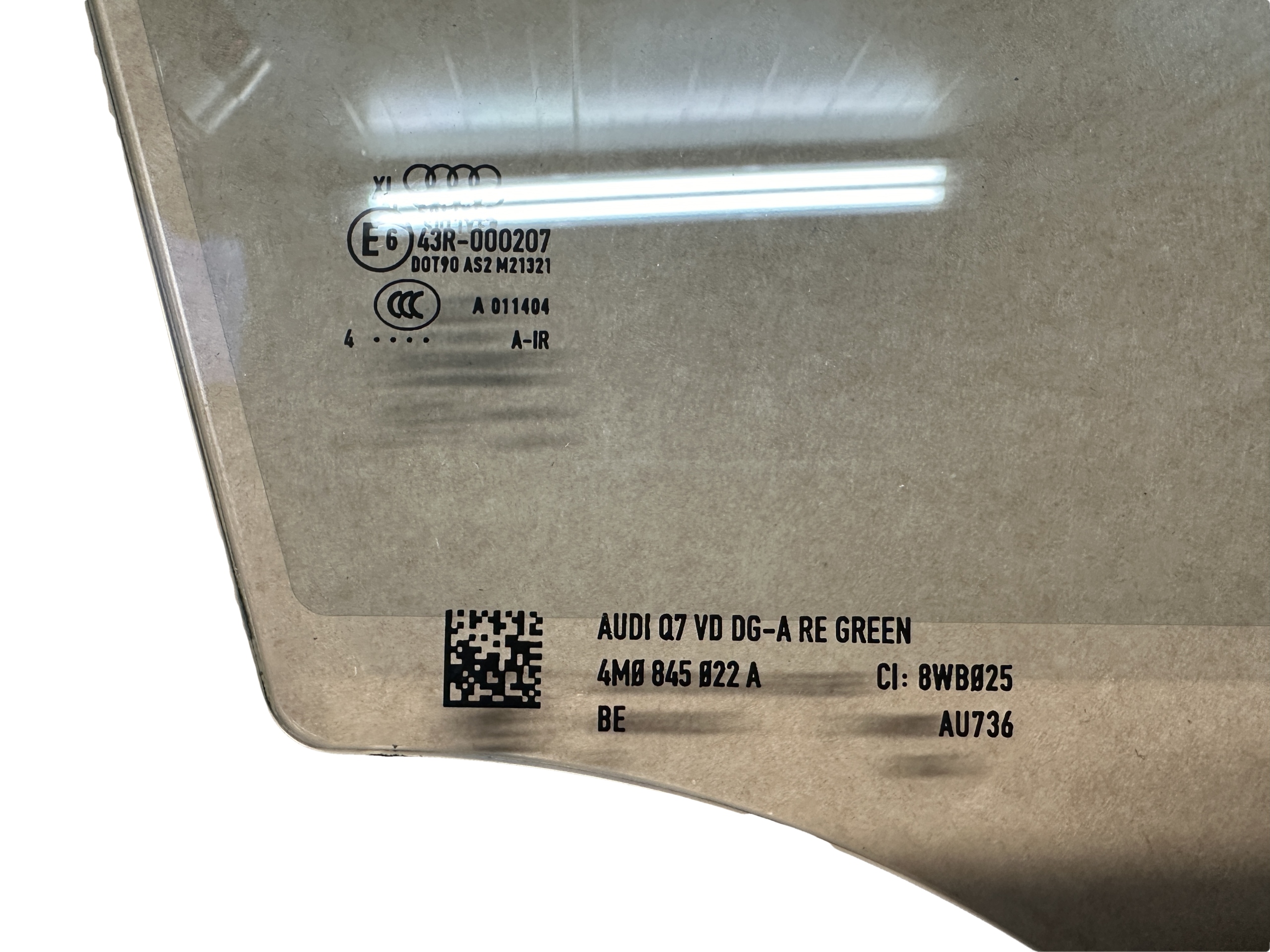 AUDI Q7 4M window right front PODWOJNA 2014R