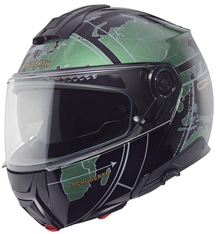 Schuberth C5 Globe Green Motocyklová Prilba Zelená XL