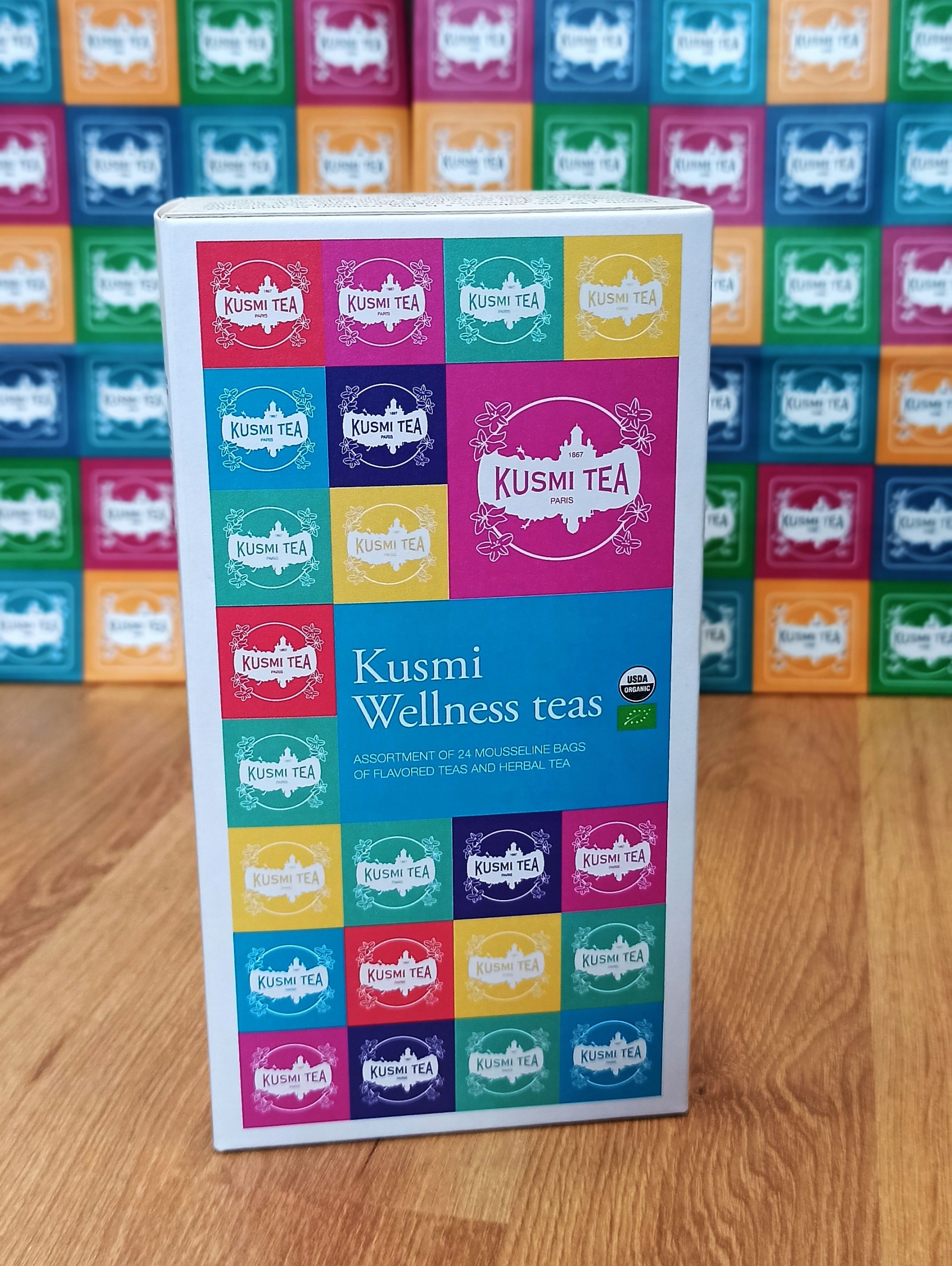 Kusmi Tea Wellness Zestaw herbat ekspresowych Saszetki 24 szt.