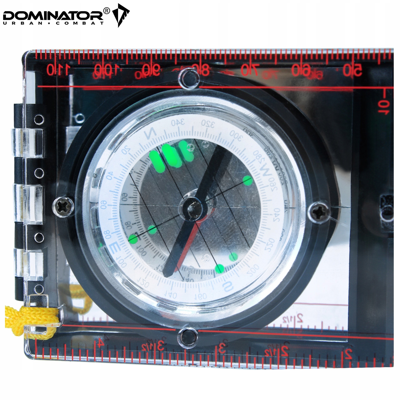 KOMPAS TURYSTYCZNY MAPOWY NA MAPĘ DOMINATOR BUSOLA Z LUSTERKIEM I LINIJKĄ Rodzaj mapowy