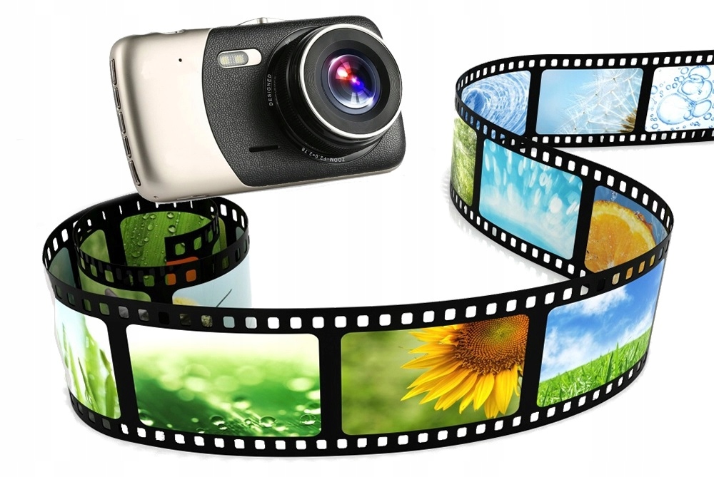 VIDEO REJESTRATOR KAMERA Samochodowa cofania Additional Features camera automatic start motion sensor shock sensor two cameras reversing camera HDR WDR sound recording display